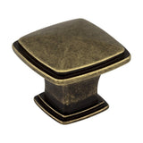 Jeffrey Alexander 1091AEM distressed antique brass cabinet knob
