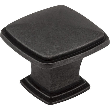 Jeffrey Alexander 1091DACM Milan 1 cabinet knob in satin stainless, additional view