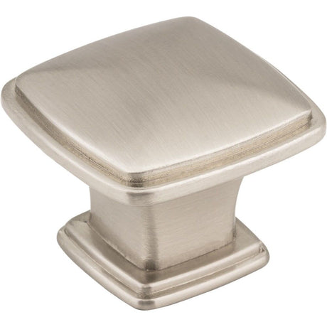 Jeffrey Alexander 1091SN Milan 1 cabinet knob in satin stainless, additional view
