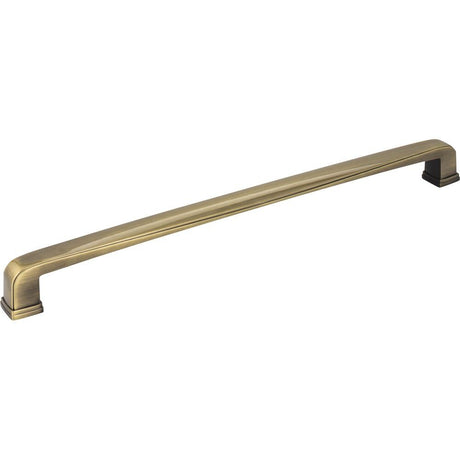 Jeffrey Alexander 1092-12AB brushed antique brass cabinet pull / appliance pull