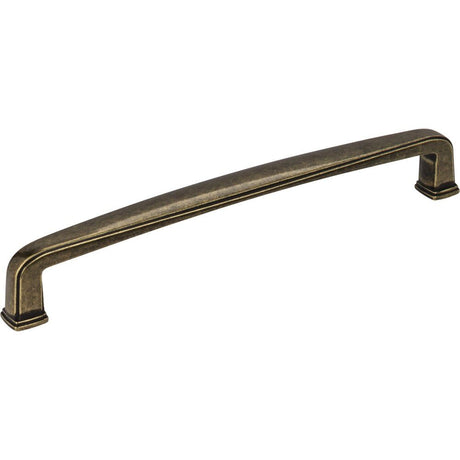 Jeffrey Alexander 1092-160AEM distressed antique brass cabinet drawer pull
