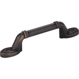 Elements 110-3DBAC brushed oil rubbed bronze cabinet pull