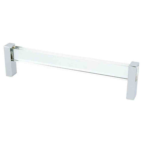 R. Christensen 1134-7000-P polished chrome/transparent cabinet pull handel