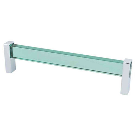 R. Christensen 1135-7000-P polished chrome/green cabinet pull handel
