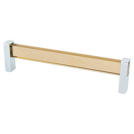 R. Christensen 1137-7000-P polished chrome/brown cabinet pull handel