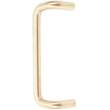 Don-Jo 1160606 clear satin brass door pull