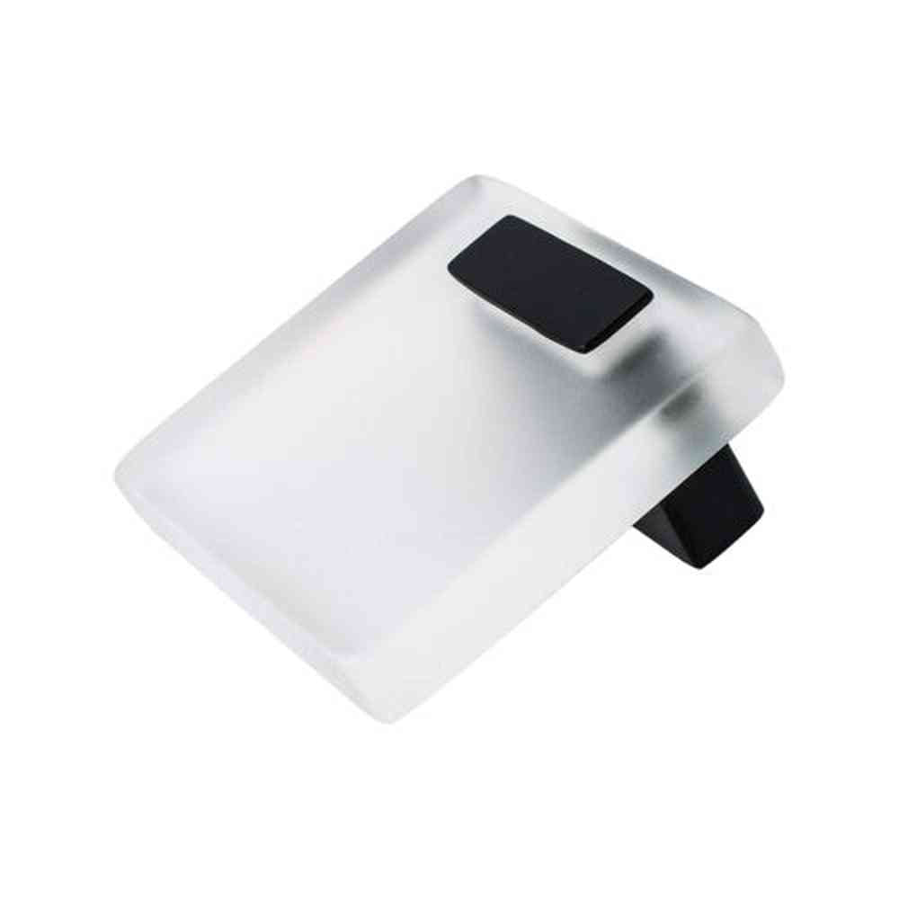R. Christensen 1166-7000-P matte black/transparent cabinet pull handel
