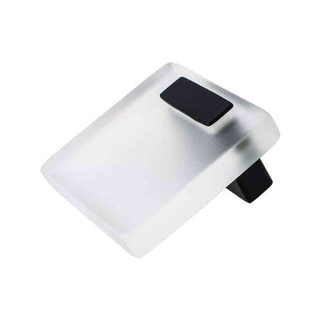 R. Christensen 1166-7000-P matte black/transparent cabinet pull handel