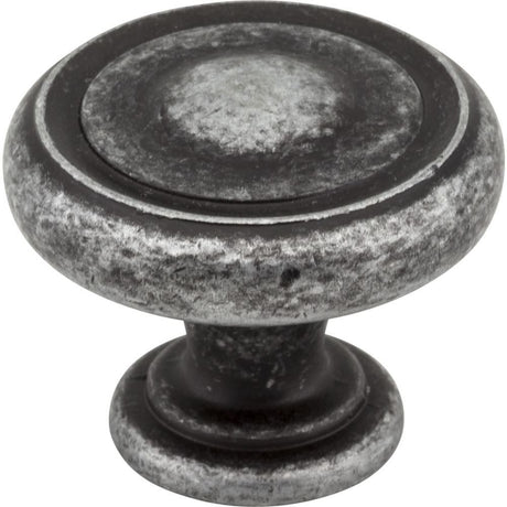 Jeffrey Alexander 117SIM distressed antique silver cabinet knob