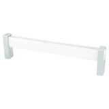 R. Christensen 1192-7000-P polished chrome/white cabinet pull handel