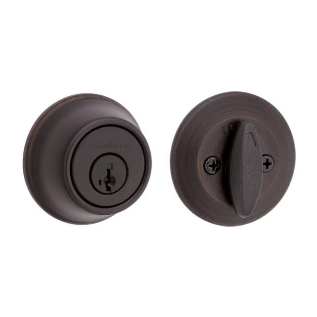 Kwikset 660 Single Cylinder Deadbolt in Antique Brass