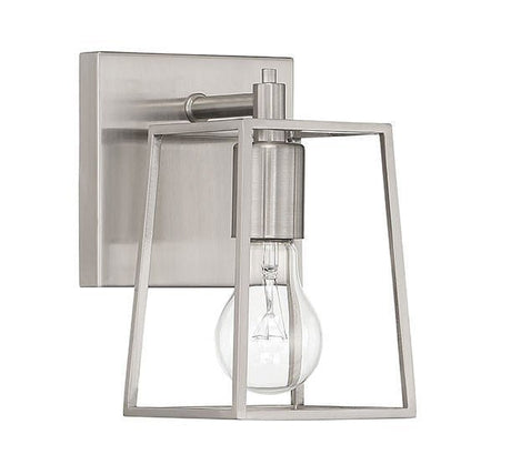 Craftmade 12105BNK1 brushed polished nickel wall sconce
