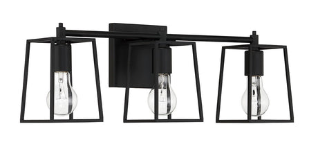 Craftmade 12123FB3 flat black vanity