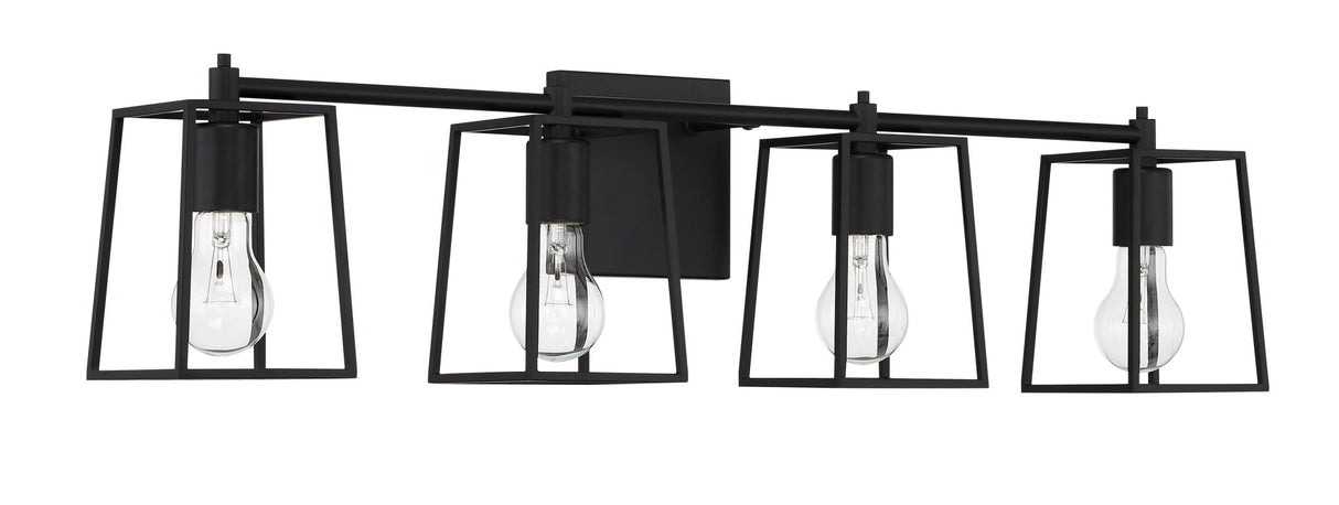 Craftmade 12132FB4 flat black vanity