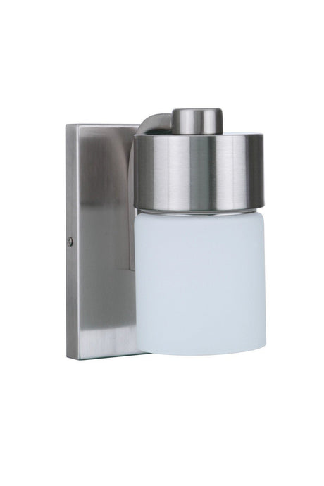 Craftmade 12305BNK1 brushed polished nickel wall sconce