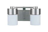 Craftmade 12314BNK2 brushed polished nickel vanity