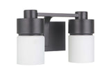 Craftmade 12314FB2 flat black vanity