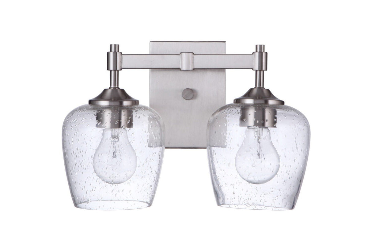 Craftmade 12413BNK2 brushed polished nickel vanity