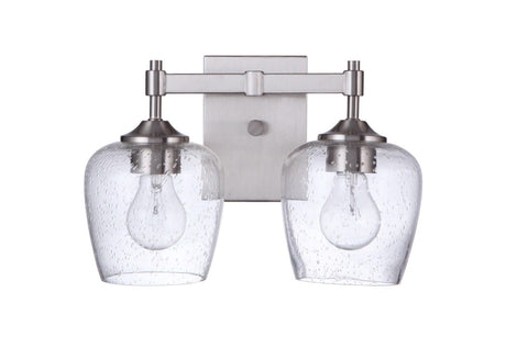 Craftmade 12413BNK2 brushed polished nickel vanity
