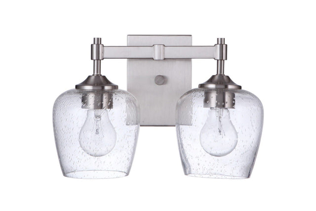 Craftmade 12413BNK2 brushed polished nickel vanity