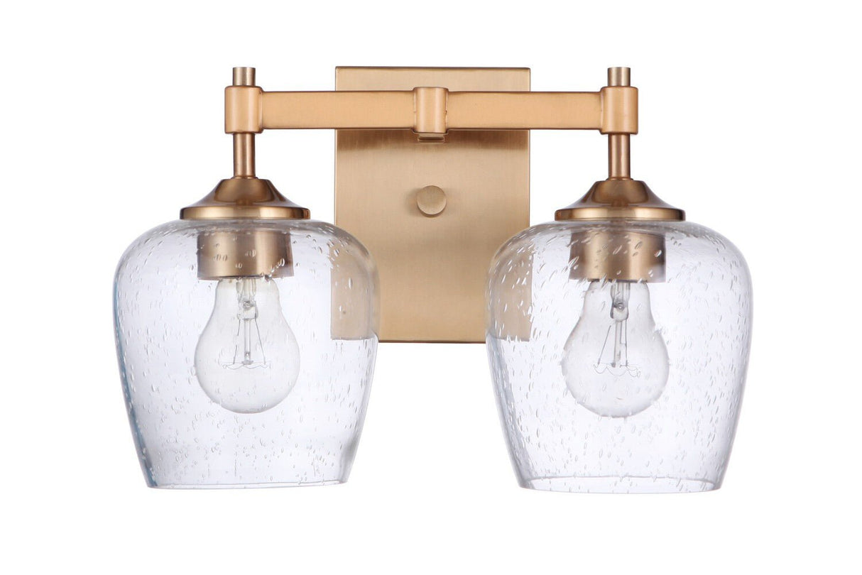 Craftmade 12413SB2 satin brass vanity