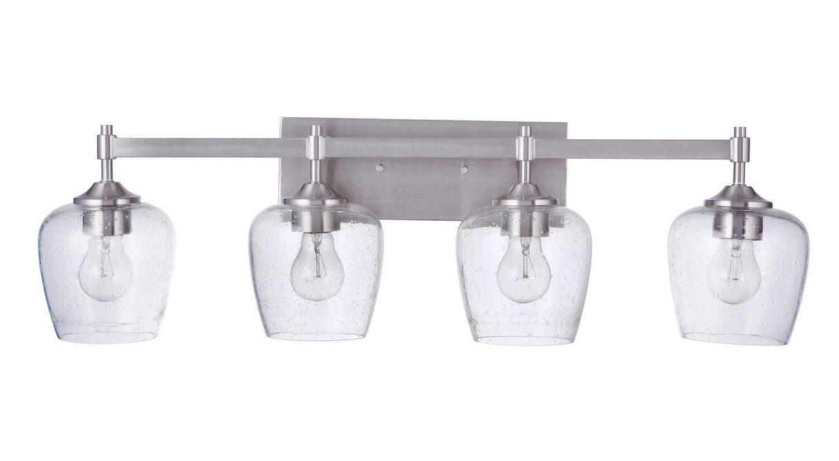 Craftmade 12430BNK4 brushed polished nickel vanity