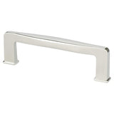Berenson 1244-1014-P Subtle Surge cabinet handle pull in satin stainless, additional view