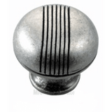 MNG Hardware 12513 125 1-1/4" Striped Cabinet Knob Oil Rubbed Bronze