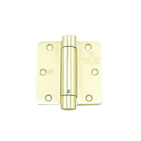 Hager 12513124.1 1251 Collection spring hinge in satin stainless, additional view