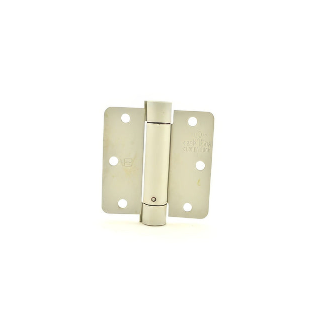 Hager 1251312P 1251 Collection spring hinge in satin stainless, additional view