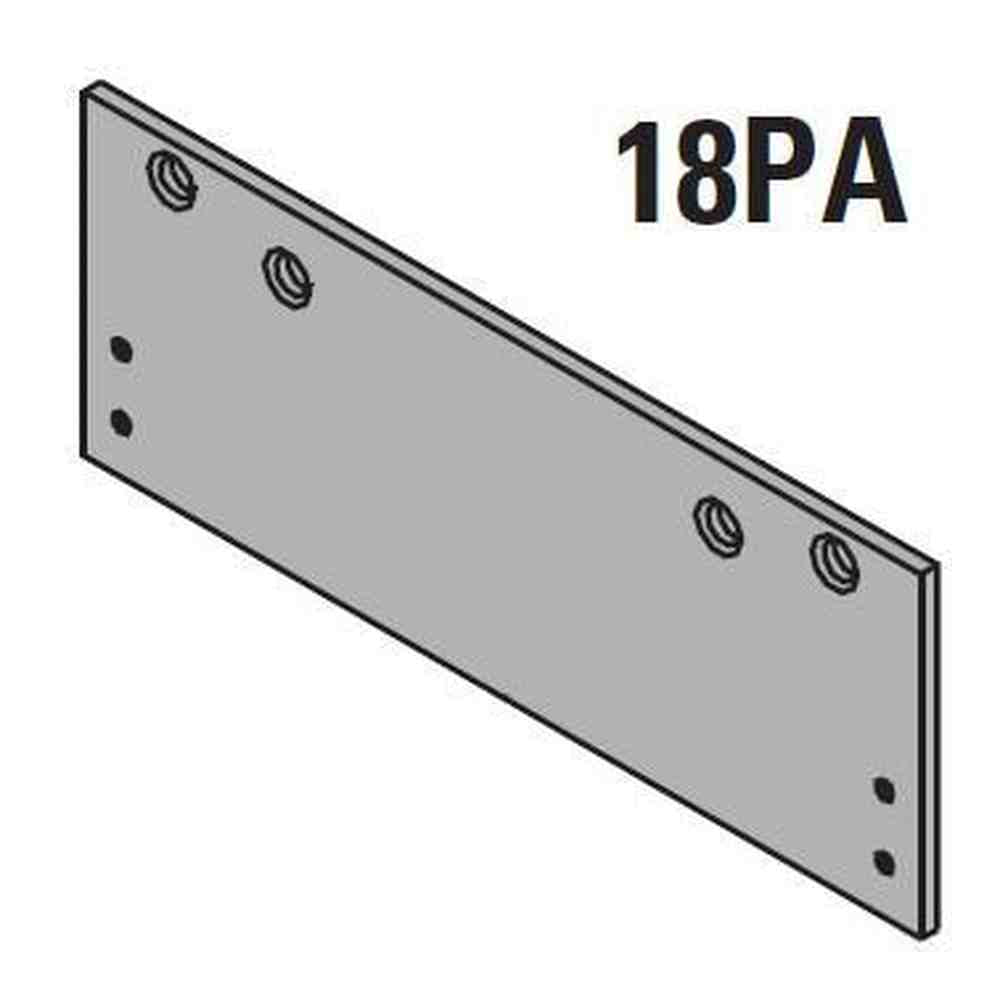 LCN 126018PABRASS satin bronze painted drop plate