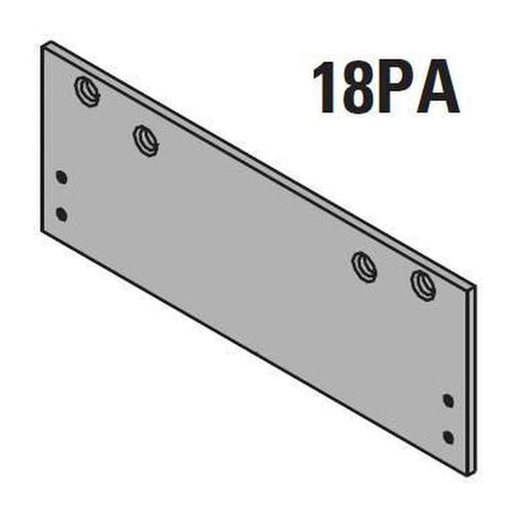 LCN 126018PABRASS satin bronze painted drop plate