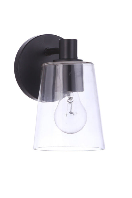 Craftmade 12605FB1 12605-1 Emilio 1 Light Sconce Flat Black