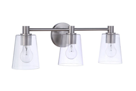 Craftmade 12623BNK3 brushed polished nickel vanity