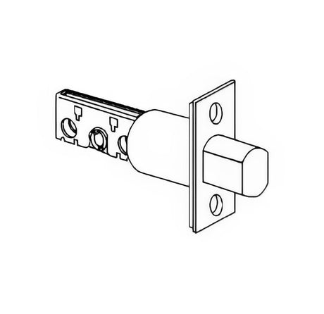 Schlage 12630605 B600 Series deadbolt latch in satin stainless, additional view