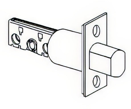 Schlage 12632605 deadbolt latch in polished brass, additional view