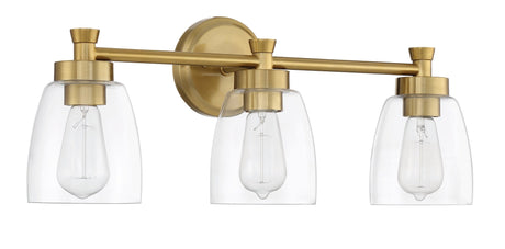 Craftmade 12724SB3 satin brass vanity