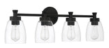 Craftmade 12730FB4 flat black vanity