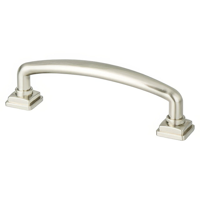 Berenson 1278-1BPN-P Tailored Traditional cabinet handle pull in satin stainless, additional view