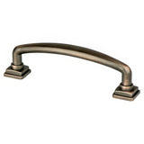 Berenson 1279-10VB-P Tailored Traditional cabinet handle pull in satin stainless, additional view