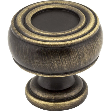 Jeffrey Alexander 127ABSB antique brushed satin brass cabinet knob