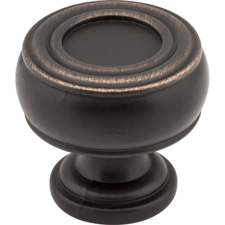 Jeffrey Alexander 127DBAC Bremen 2 cabinet knob in satin stainless, additional view