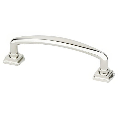 Berenson 1280-1014-P Tailored Traditional cabinet handle pull in satin stainless, additional view