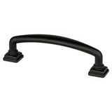 Berenson 1281-1055-P matte black cabinet handle pull