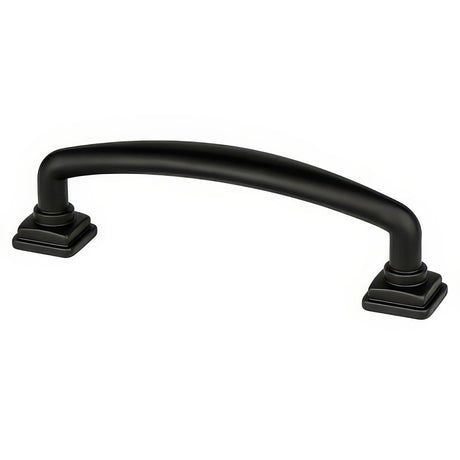 Berenson 1281-1055-P matte black cabinet handle pull
