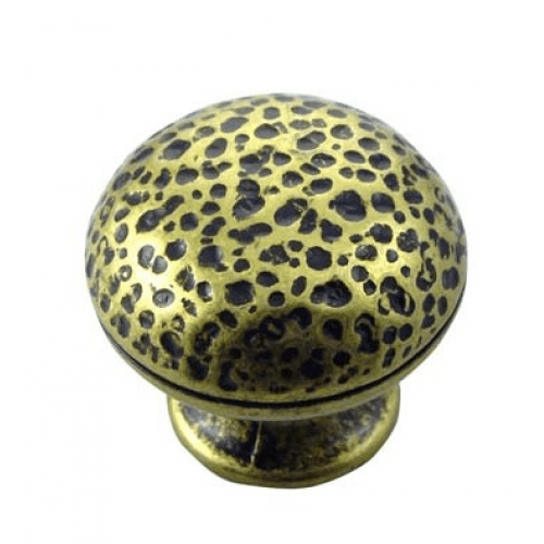 MNG Hardware 12813 128 1-1/4" Hammer Round Cabinet Knob Oil Rubbed Bronze