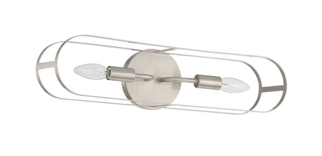 Craftmade 12820BNK2 12820-2 Minfdul 2 Light Linear Sconce Brushed Polished Nickel