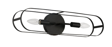Craftmade 12820FB2 12820-2 Minfdul 2 Light Linear Sconce Flat Black