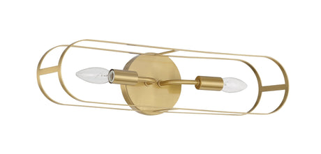 Craftmade 12820SB2 12820-2 Minfdul 2 Light Linear Sconce Satin Brass