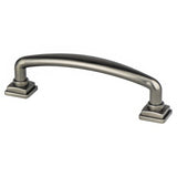Berenson 1283-1VTN-P Tailored Traditional cabinet handle pull in satin stainless, additional view